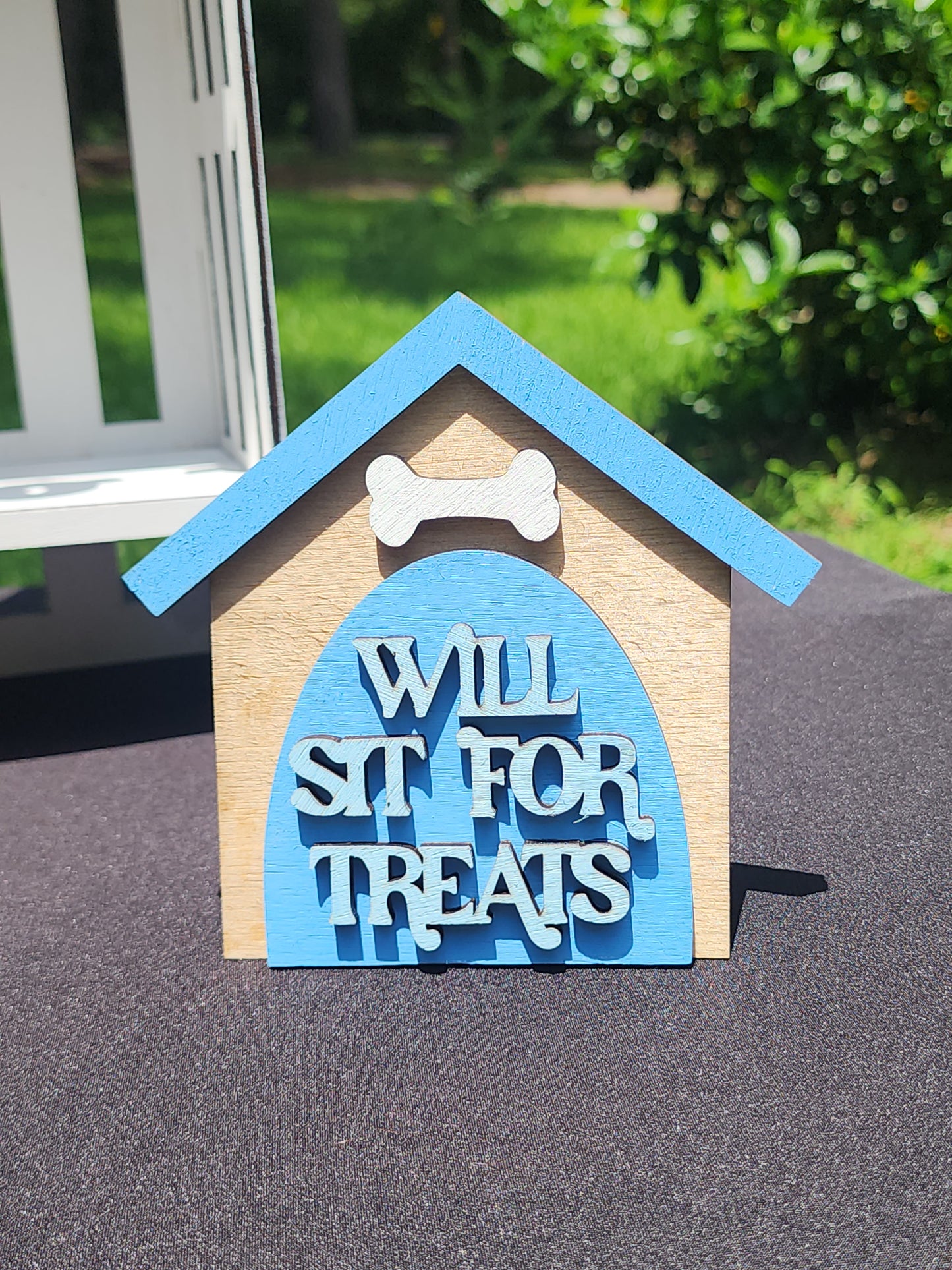Dog Tiered Shelf Decor – Rustic Farmhouse Dog Lover Display
