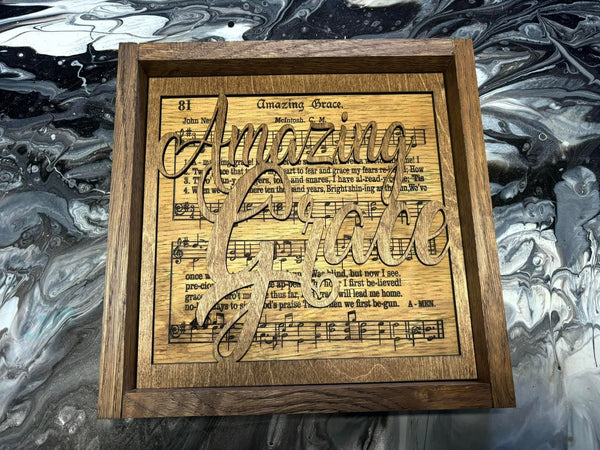 Amazing Grace Framed Sign