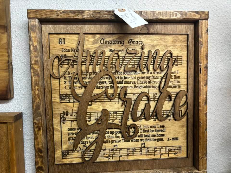 Amazing Grace Framed Sign
