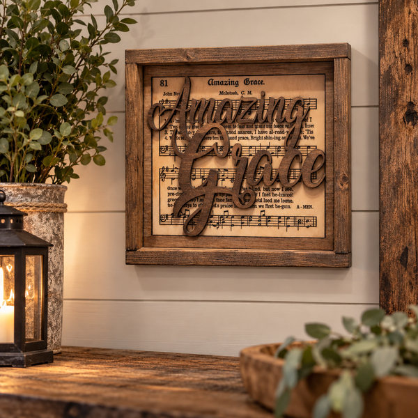 Amazing Grace Framed Sign