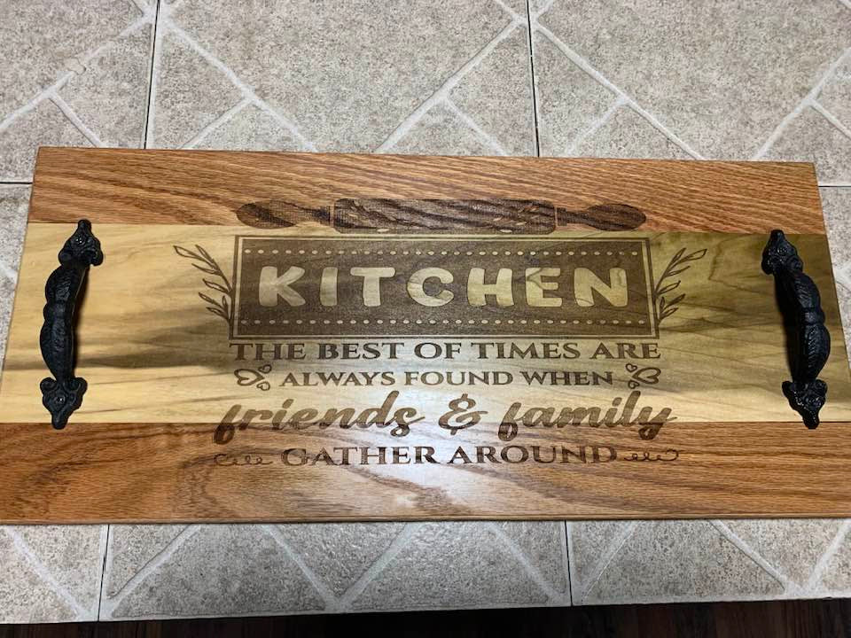Engraved Serving Tray for Elegant Entertaining