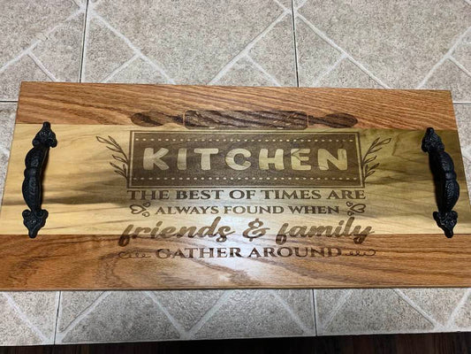 Engraved Serving Tray for Elegant Entertaining